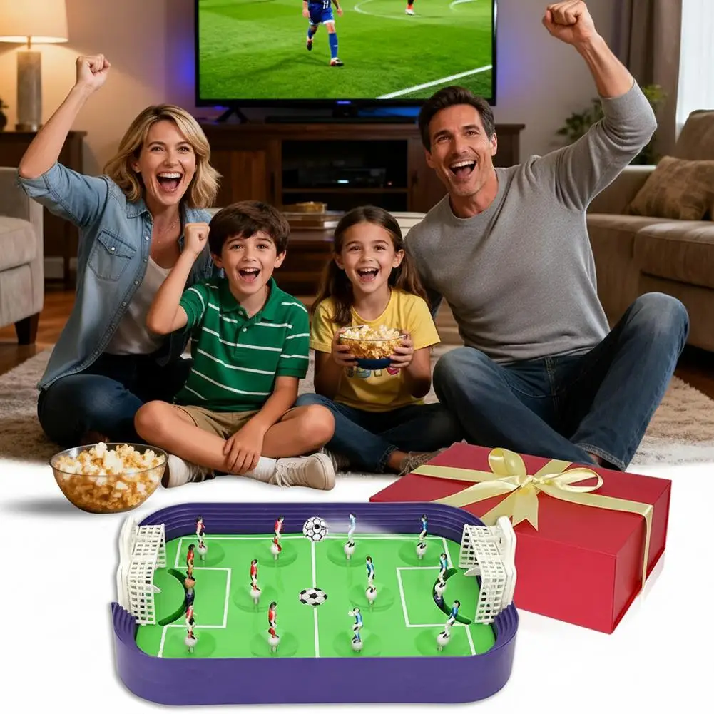 Zwei-Spieler Tabletop Fußball Spiel Spielzeug Finger Werfen Fußball Wettbewerbs Fußball Interaktives Spielzeug Für Eltern-kind-geschenk