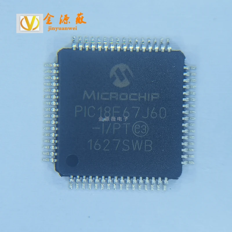 PIC18F67J60-I/PT TQFP-64CPU core: PIC program Storage Capacity: 128KB 2V~3.6V (MCU/MPU/SOC)GPIO Port Number: 39
