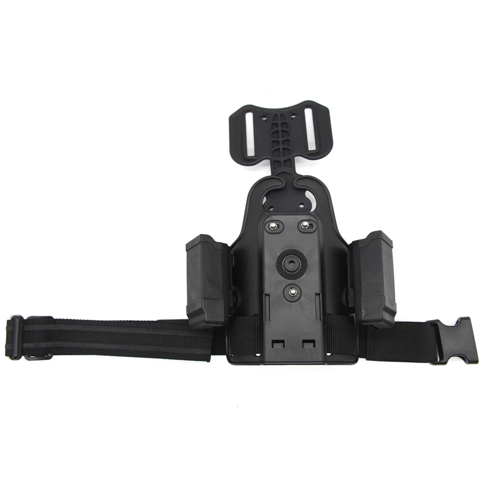 Tactical Leg Drop Platform With Magazine Pouch Universal Panel G17 19 M9 Colt 1911 P226 Hunting Accessories fondina cosciale G19