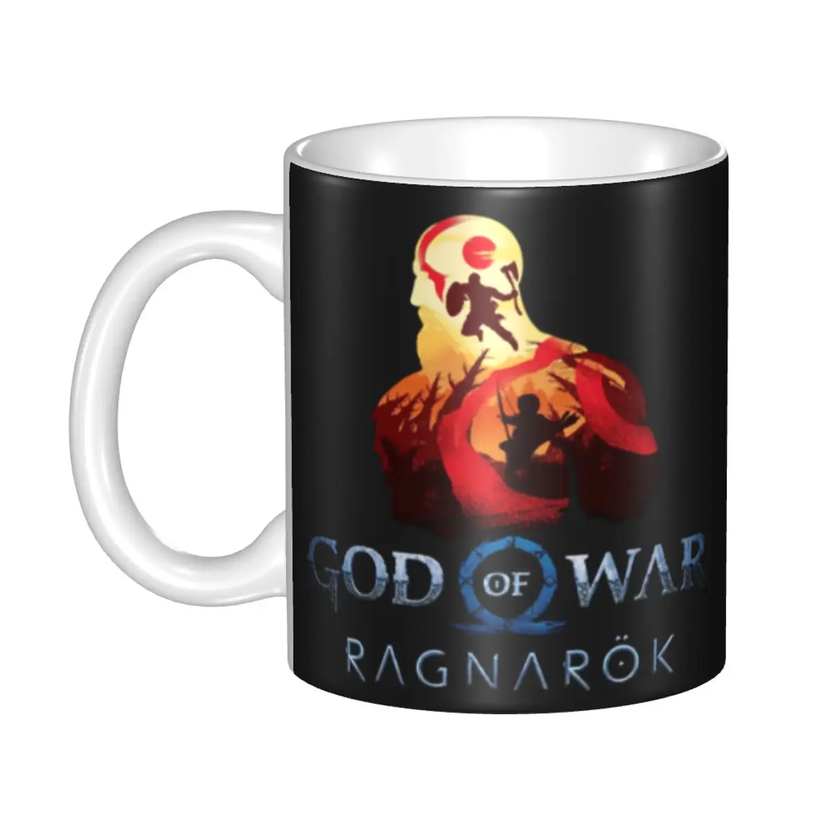 God Of War Ragnarok Mugs Personalized Action Adventure Game Coffee Ceramic Mug Creative Gift Outdoor Work Camping Beer Cups