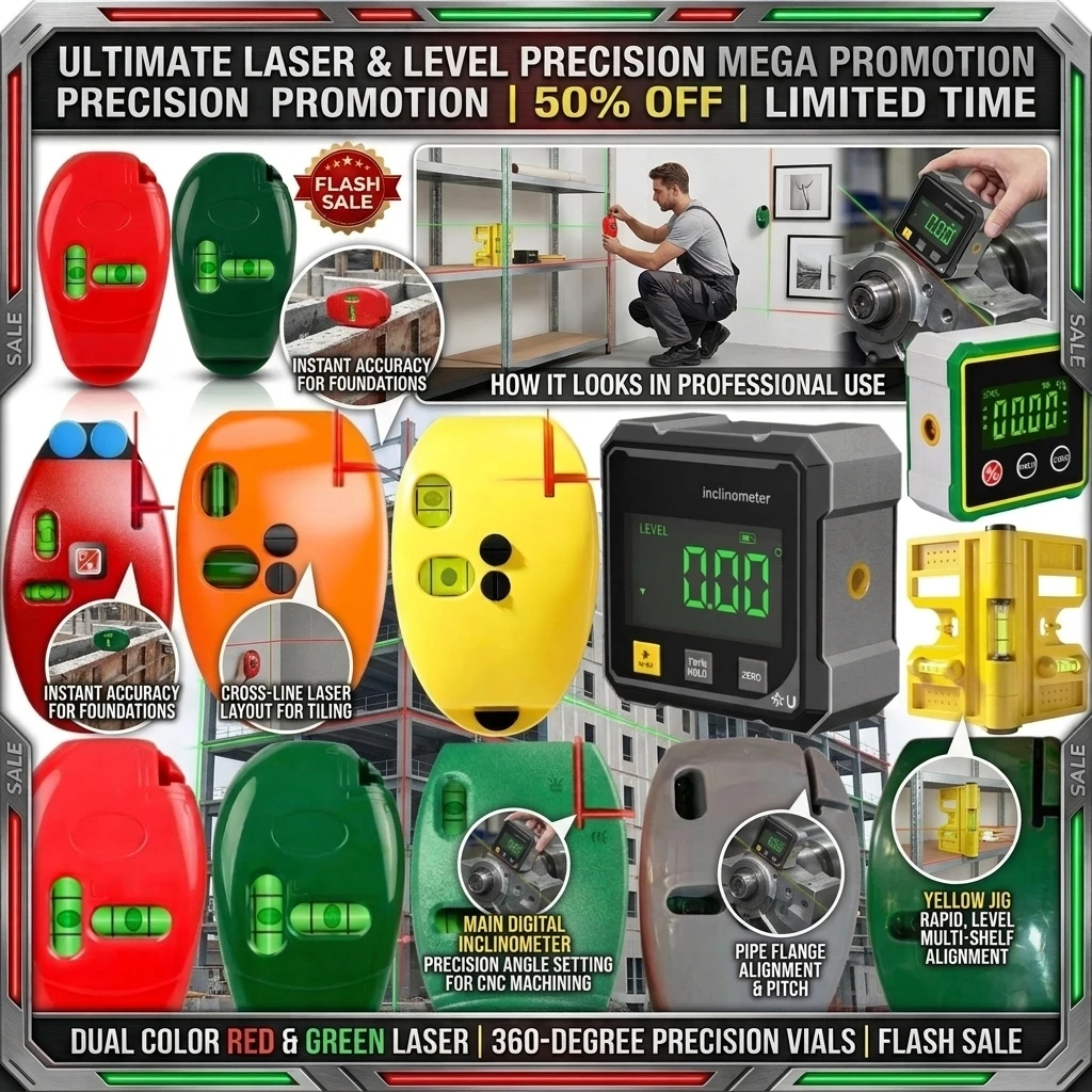 90 Degree Laser Level Electronic Infrared Line Level High Precision Long Distance Wall Level Tool Battery Powered Portable