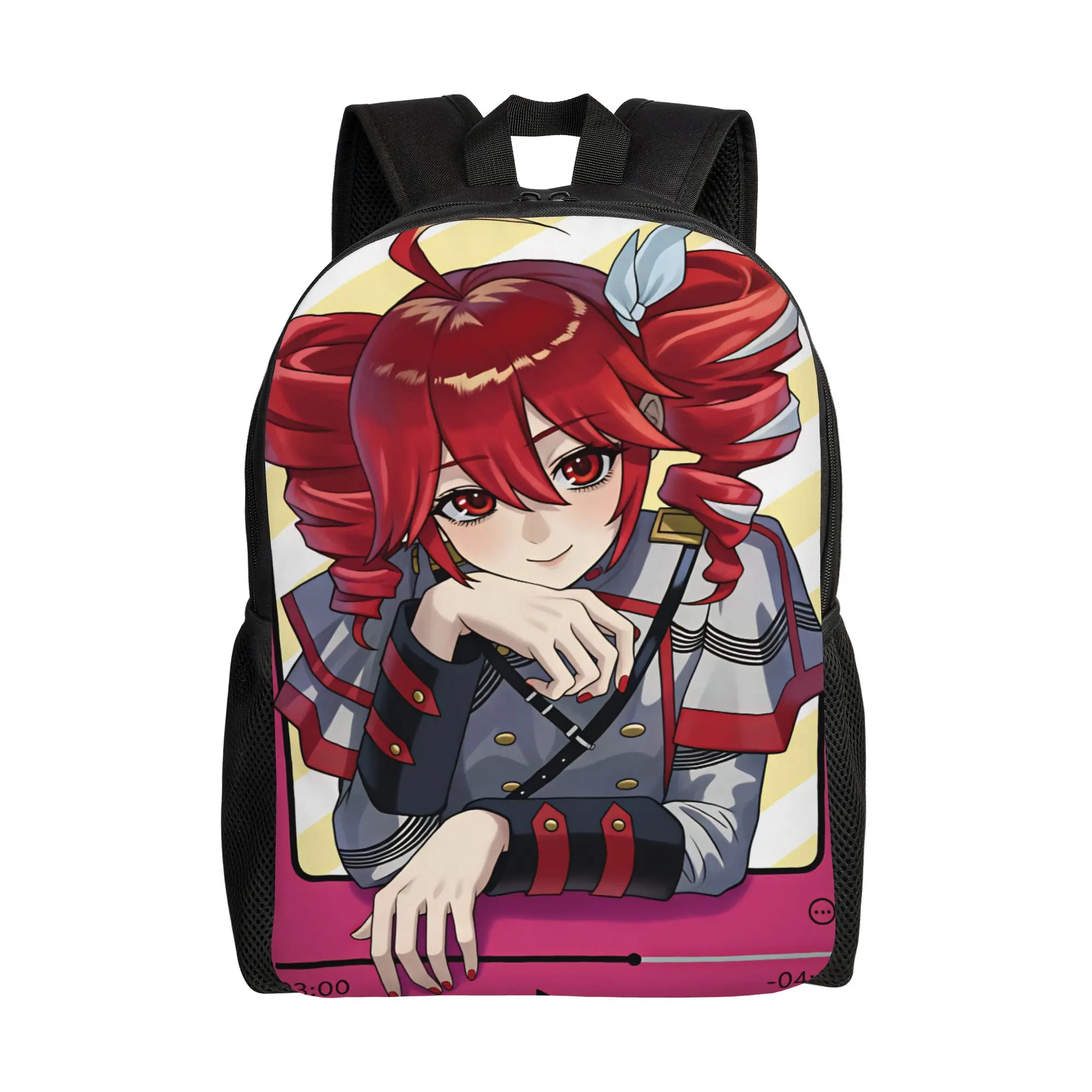 Kasane Teto Character Backpack  Travel Backpacks Student Unisex Kawaii School Bags Custom Lightweight Rucksack