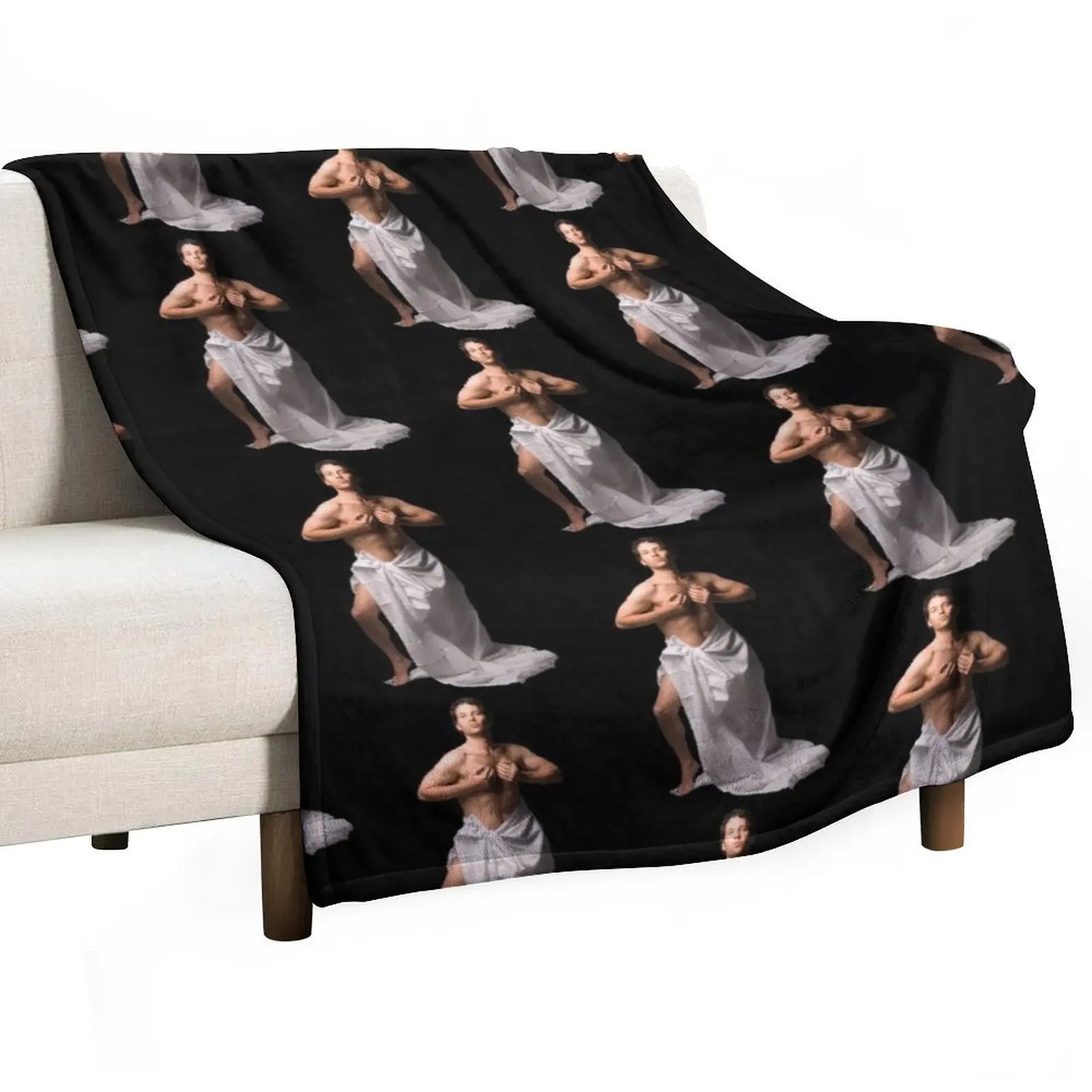 

Paul Rudd in a Sheet Throw Blanket Blankets Sofas Of Decoration Polar Plush Cute Blankets