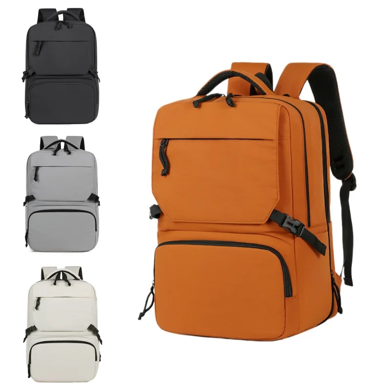 Multi‑Layer Laptop Backpack Large Capacity Rucksack with Side Buckles for Business Travel Commuting School Outdoor Daily Daypack