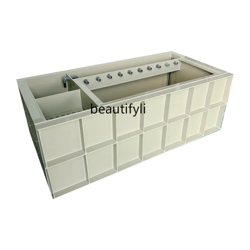 Balcony household large upgraded version side filter fish tank plus pp plastic koi fish box