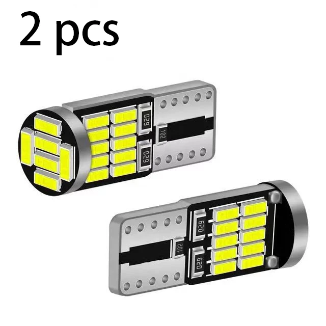 

2pcs T10 W5W 194 501 Led Canbus No Error Car Interior Light T10 26 SMD 4014 Chip Pure White Instrument Lights