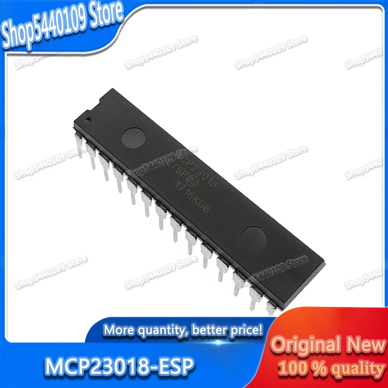 مُقيّم شامل ل칩 MCP23018-E/SP DIP-28: الحل الأمثل لتوسيع مدخلات/مخارج ESP8266 وESP32