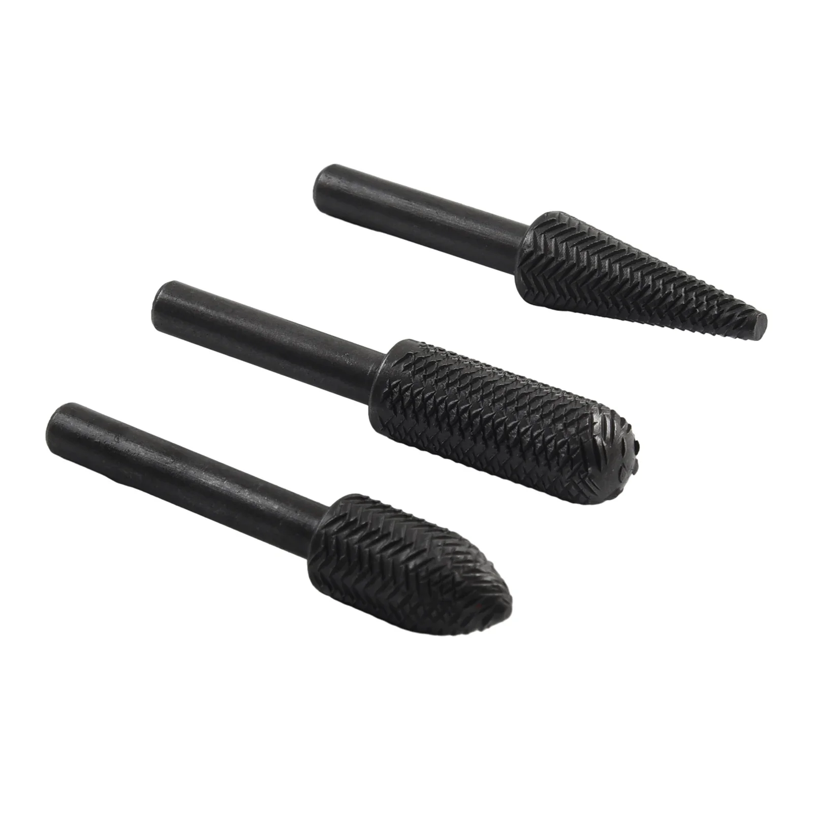 , 5Pcs/Set Rotary Rasp File, Hardened Tempered Alloy Steel Construction, Suitable for Metal, Wood, and Plastic Grinding