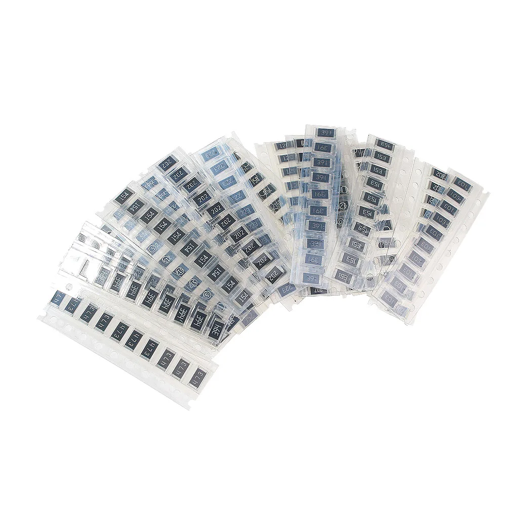 800PCS SMD 2010 Resistor Kit 5% 10R ~ 910K New Chip Resistance Assorted Set,80 Kinds 2010 electronic kit 10 ohm 100 ohm 1K 100K