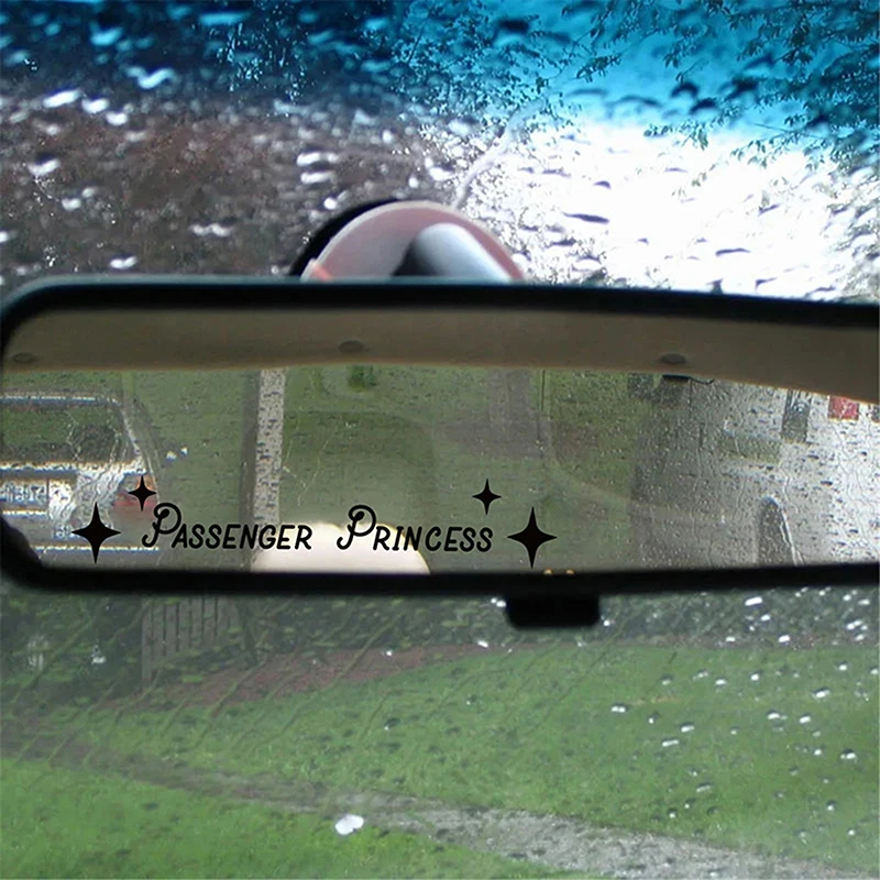1PC Auto Interior Accessories Creative Passenger Princess Mirror Car Decal Cute Car Vinyl Funny Art Sticker Decals Decoration