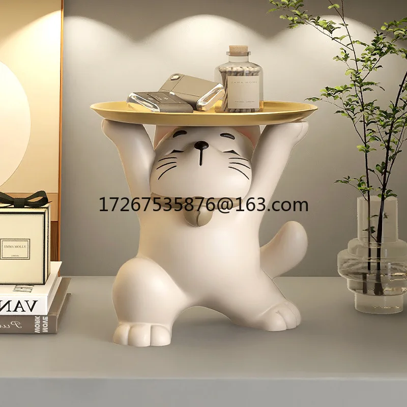 

Хранение ключей Lucky Cat, движущийся дом, новое украшение для дома, украшение для входа в гостиную, подарок на открытие магазина