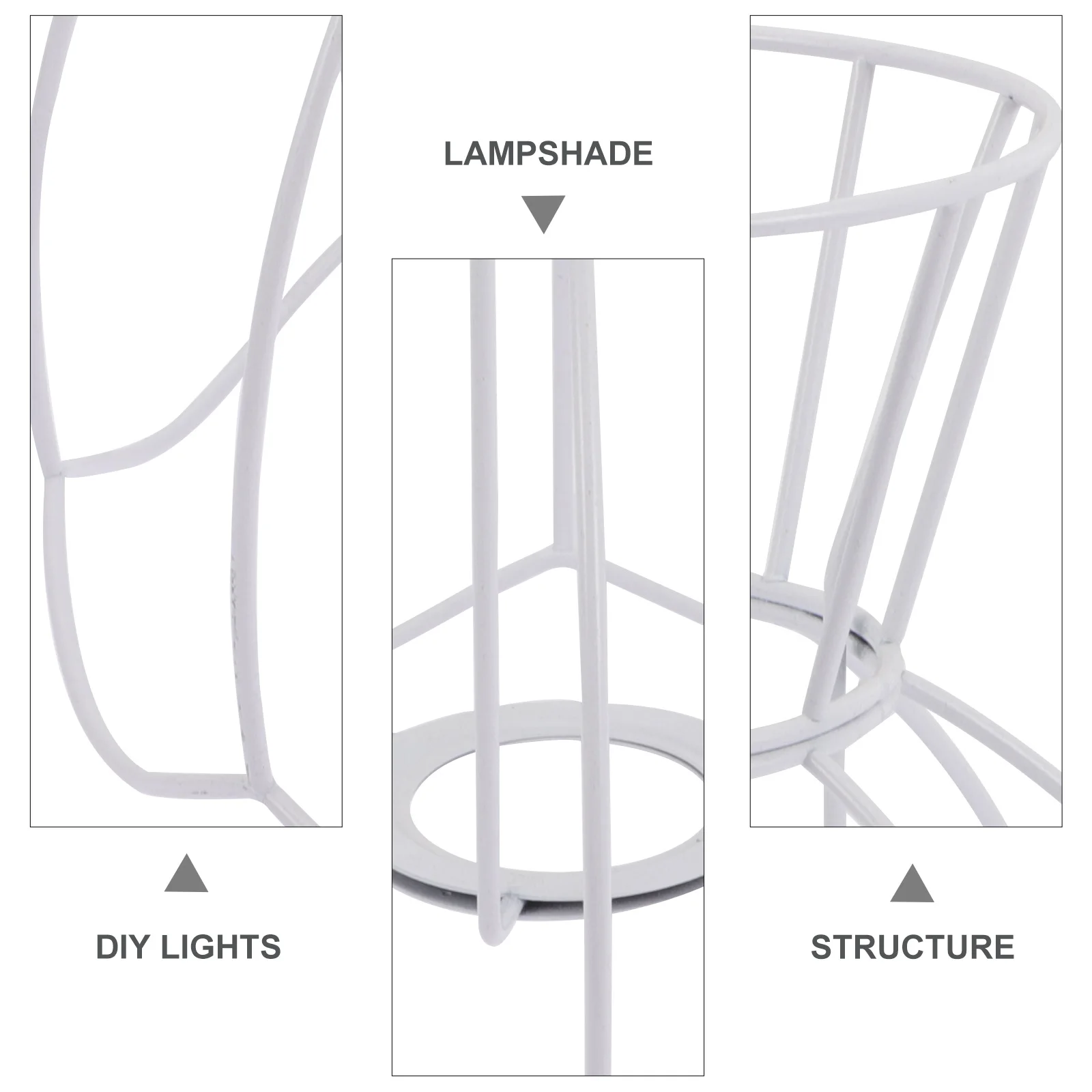 

Iron Lampshade for Table Lamp Durable Practical DIY Home Office Cafe Decor Table Lights Diy Frame For Lamp Shade Frame