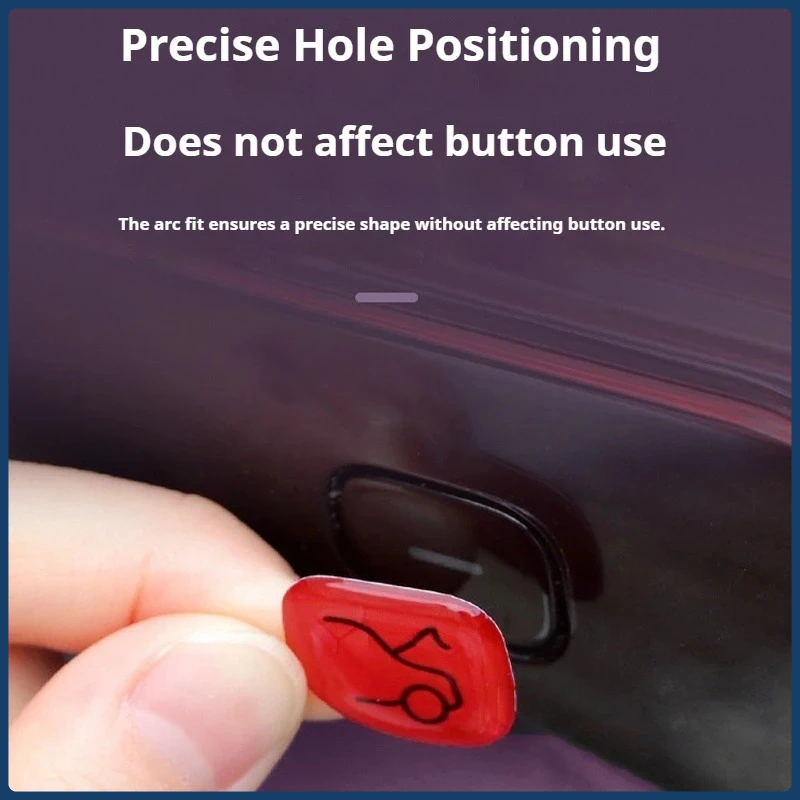 For Leapmotor B10 B01 Lafa5 Car Trunk Switch Button Sticker Auto Electric Tailgate Reflective Warning Sticker for Rear End