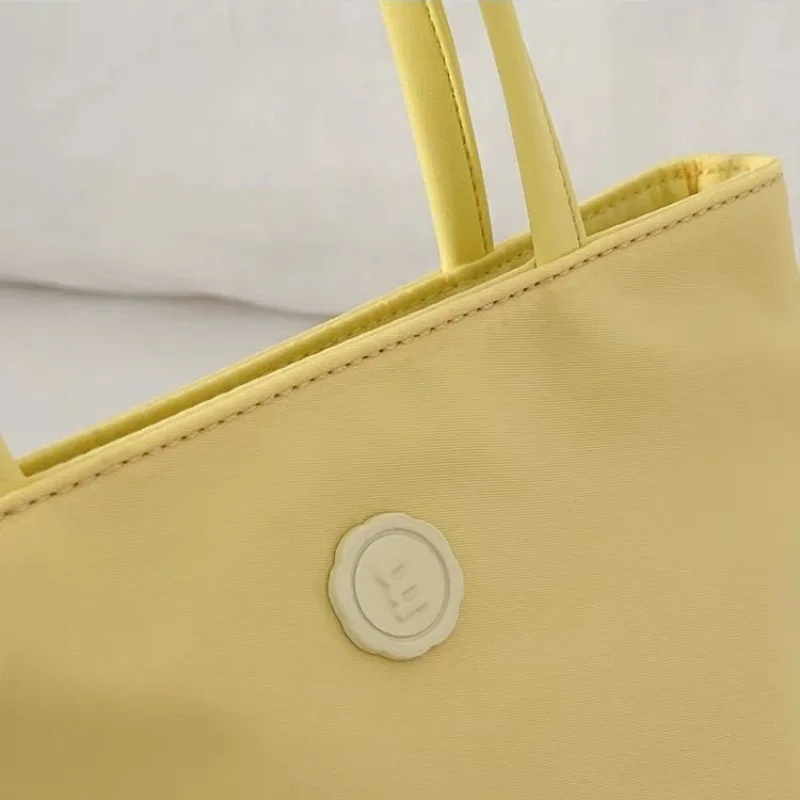 Korea Version Fashion Yellow Bag Summer Messenger Bag Women 2024 New Minimalist Handbag Mobile Phone Solid Color Cute Bags