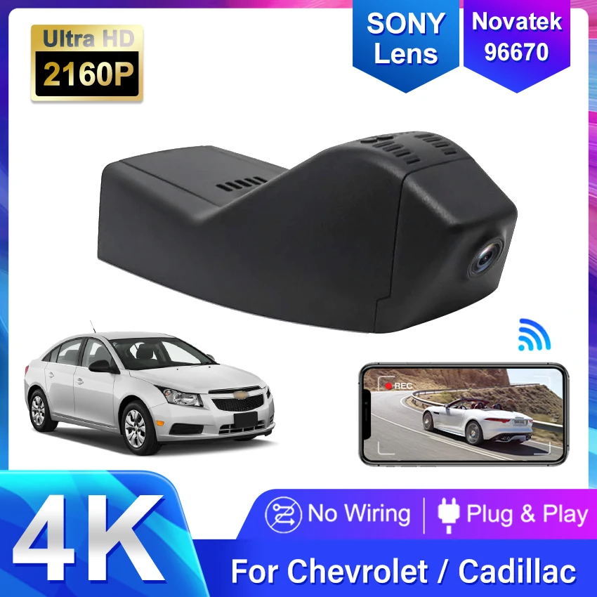 Dash Camera For Chevrolet Blazer (3rd Gen) 2019 2020 2021 2022 2023, 24H Parking 4K OEM Look Car DVR WiFi Connection APP Control