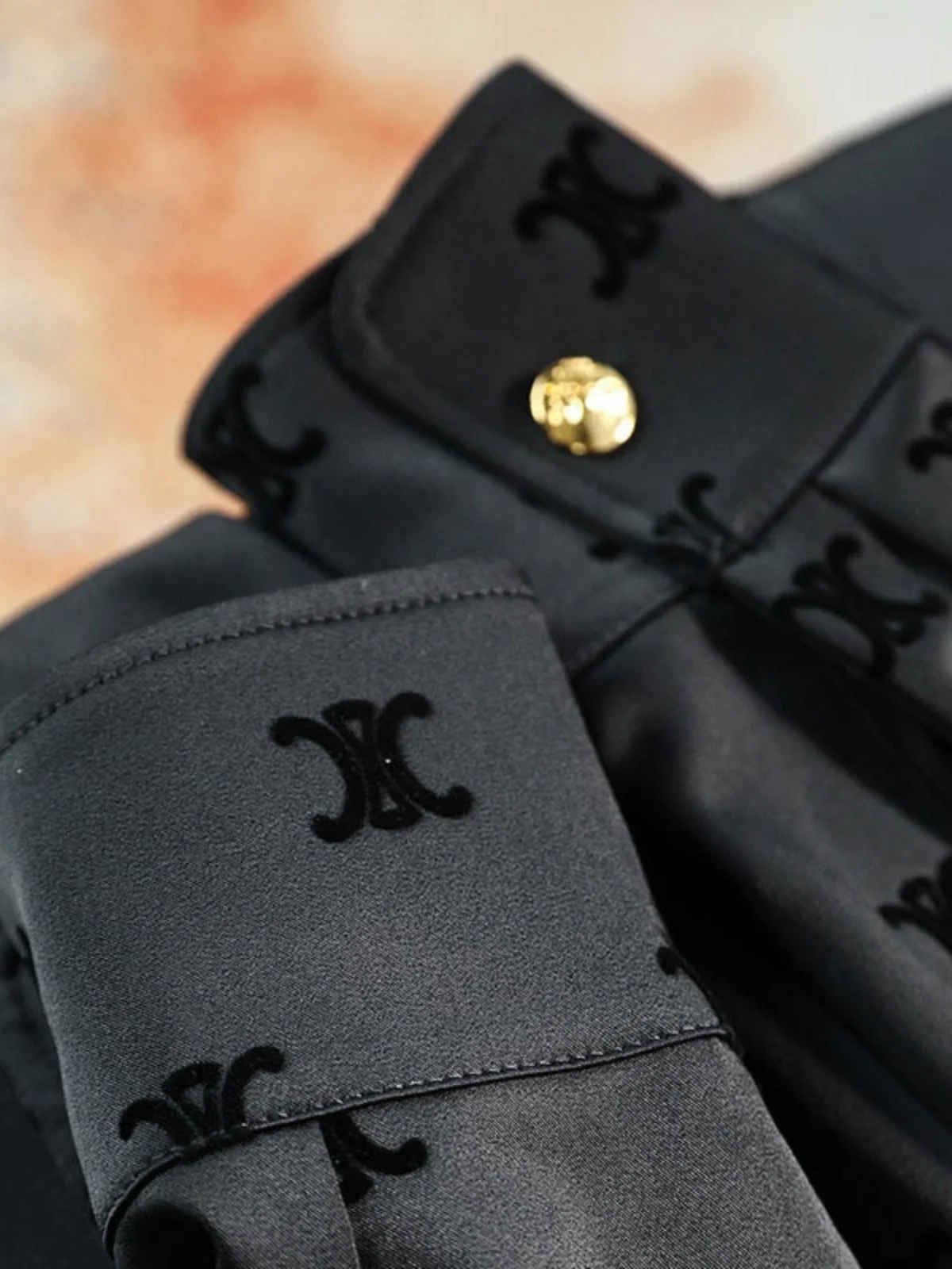 ربيع 2025 جديد الأوروبي الراقية فضفاضة مطبوعة طويلة Sve Bla irt المرأة Faionable طوق التخسيس الأعلى #4