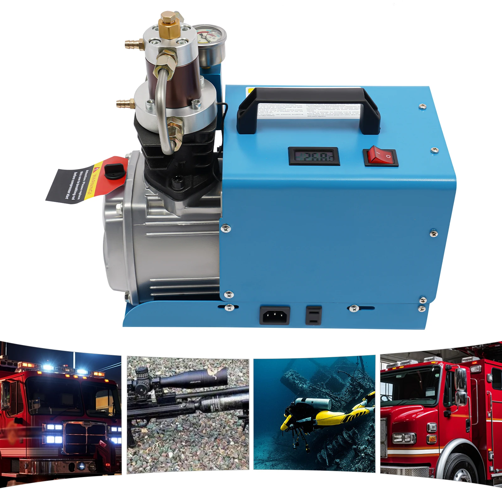 4500PSI 0‑30MPa/300Bar Electric High Pressure Air Compressor Pump Kit
