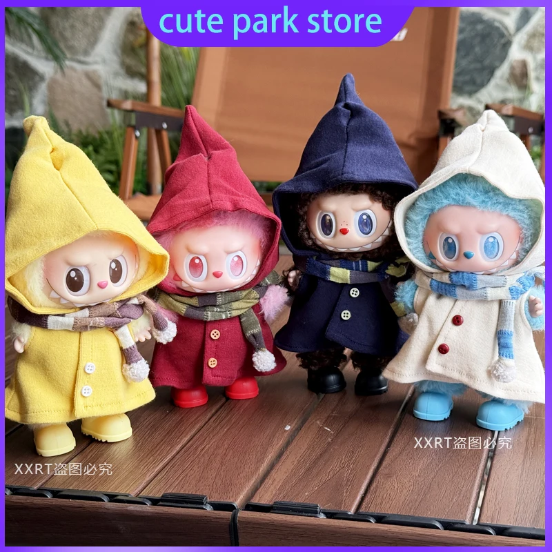 

Одежда для Labubu, Корея Kpop Exo 3,0, универсальная одежда для Labubu, плащ для эльфа, комплект шарфов, аксессуары для кукол