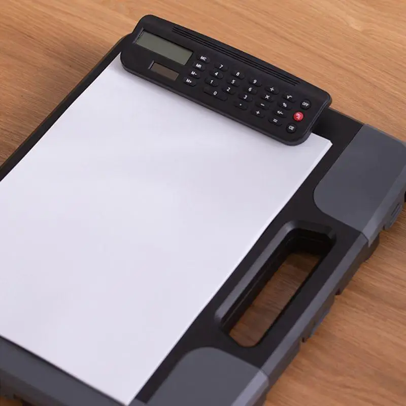 G8TA Portable файлов файлов документов хранения обмена обмена для буфера обмена для организации корпуса с калькулятор