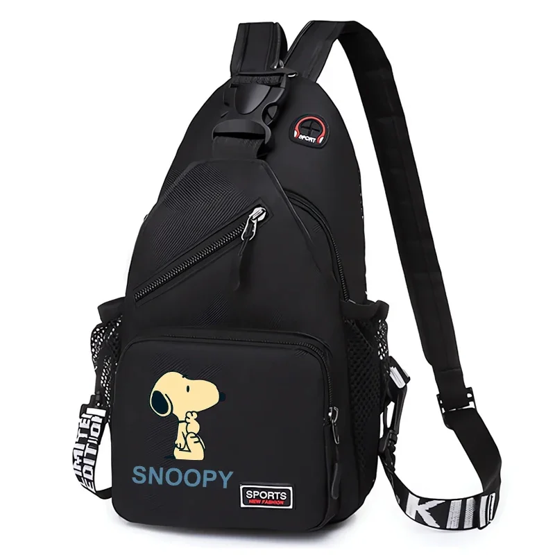 Snoopy Bag Chest Pack donna uomo versione coreana borsa a tracolla Outdoor bambini sport Casual Sling Backpack Trend Gifts