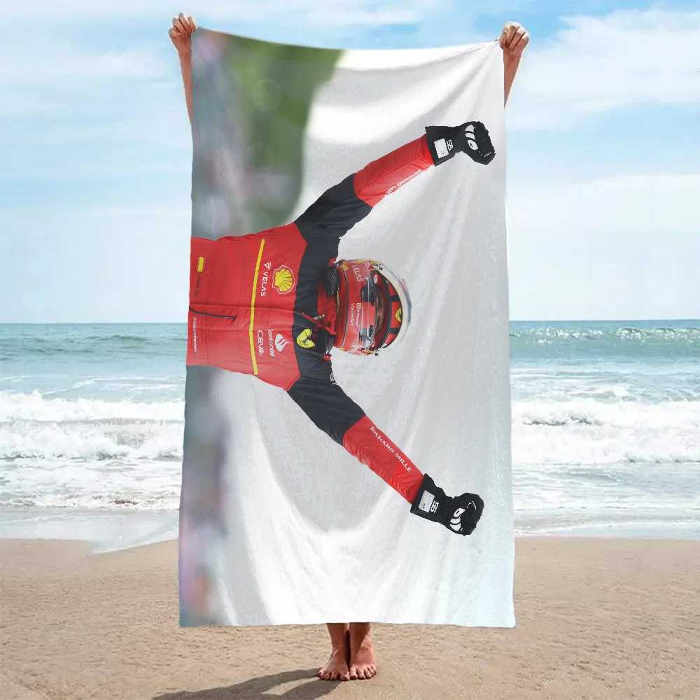 Carlos Sainz F1 Towel Bath towel pattern beach towel quick drying and absorbent Pure Cotton basically never fade