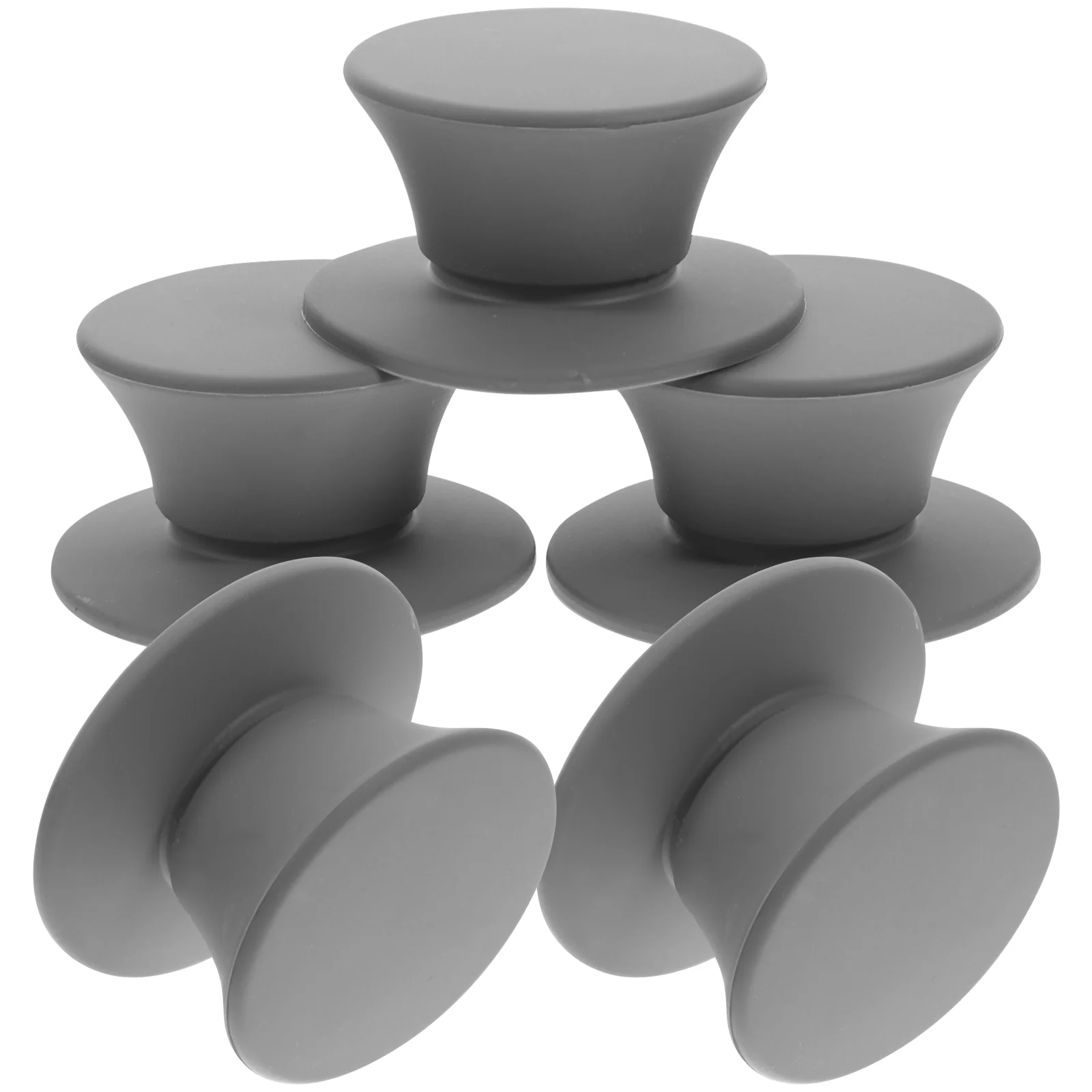 

5 Pcs Silicone Lid Handle Universal Pot Knob Glass Set Pan Replacement Iron with Thickened Screw Core