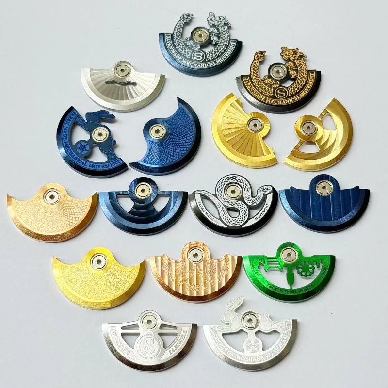 Customized NH35 Automatic Hammer Rotor For NH34 NH36 NH38 NH39 4R35 6R35 7S Movement Pendulum Weight Watch Mechanical Refit Part