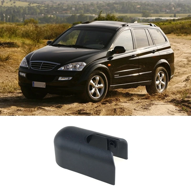 Rear Windshield Windscreen Wiper Arm Cover Cap Mounting Nut For Ssangyong Kyron Hatchback 2007-2014 Accessories ,Black