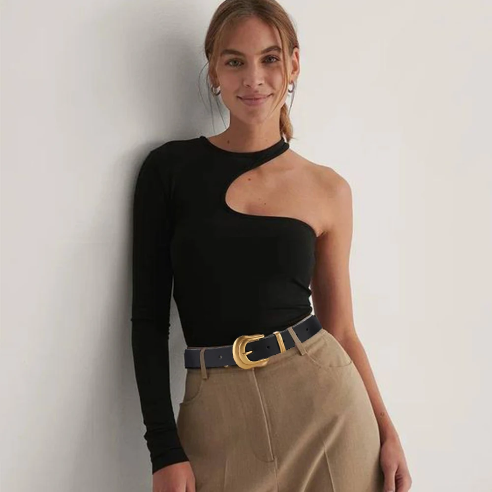 

New Cowhide Suede Women's Belt Genuine Leather High-grade Pin Buckle Suitable for Jeans Coat Adjustment Light Luxury Design