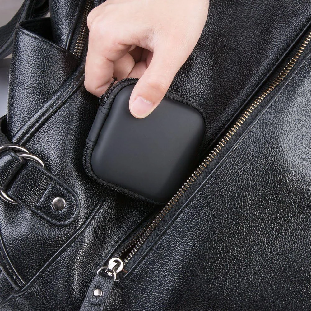 Compact Multi-Purpose Tech Organizer - Durable, Zippered Travel Pouch for Cable & Earphone Storage