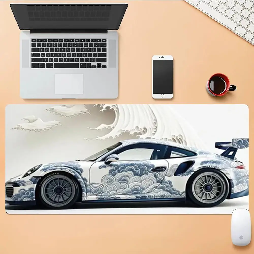

Sports car Mouse Pad Desk Mouse Pad Cute HD Desk Pad Extended Gaming Keyboard Mats Large XXL Gamer Mousepad 90x40 HYBXXC