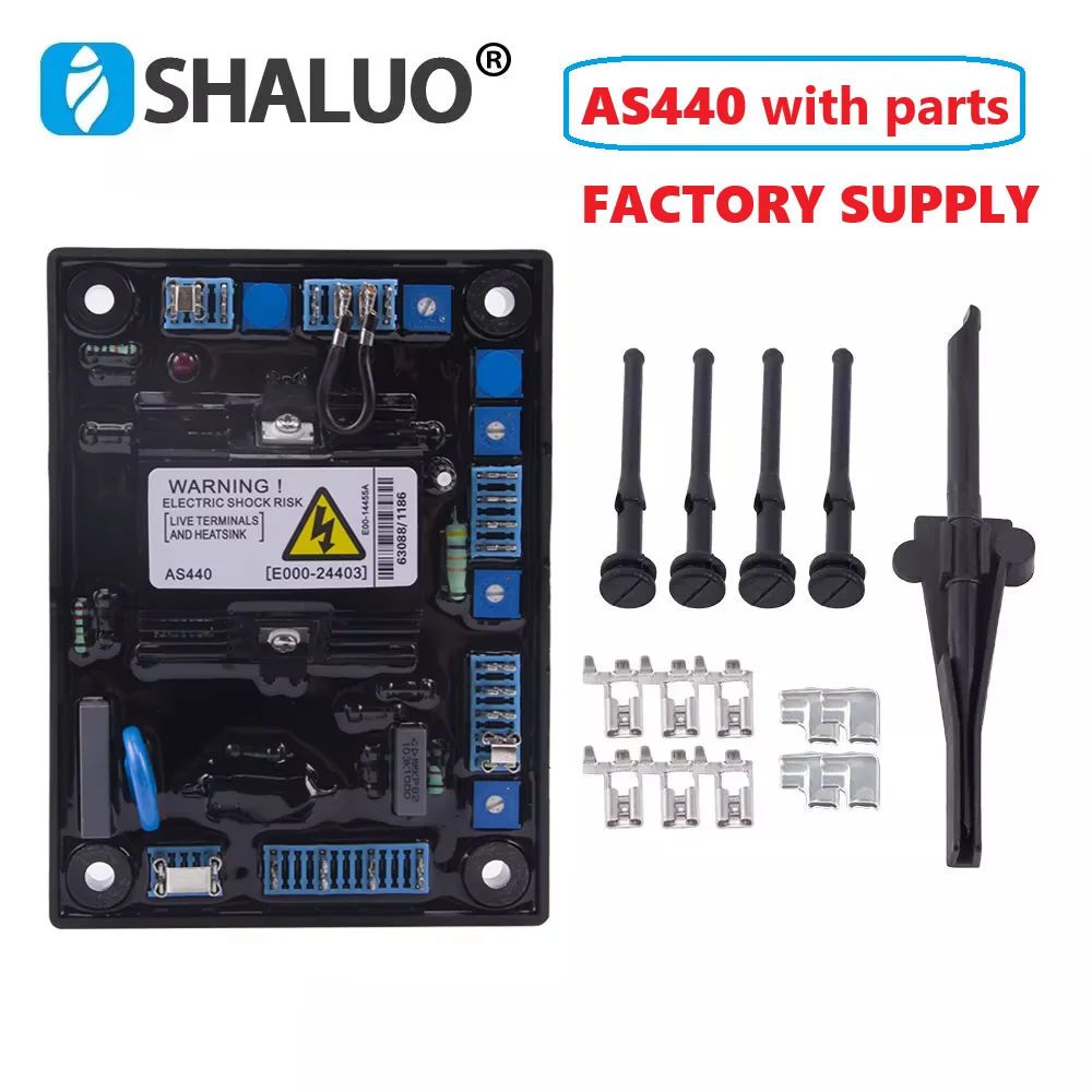 

Durable Full Set AS440 AVR Automatic Voltage Regulator Stabilizer Alternator Circuit Board Module Diesel Generator Parts