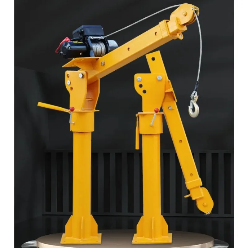 Factory direct sales custom 500kg davit wire rope sling small mobile steering knuckle boom household new steel