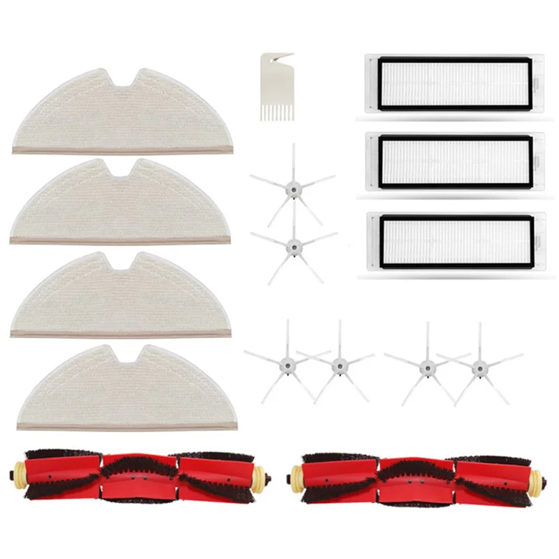 ABGU para S5 Max S50 S55 S5 T7Pro T6 piezas de Robot aspirador puro cepillo principal Cepillo Lateral cepillo de limpieza de filtro Hepa