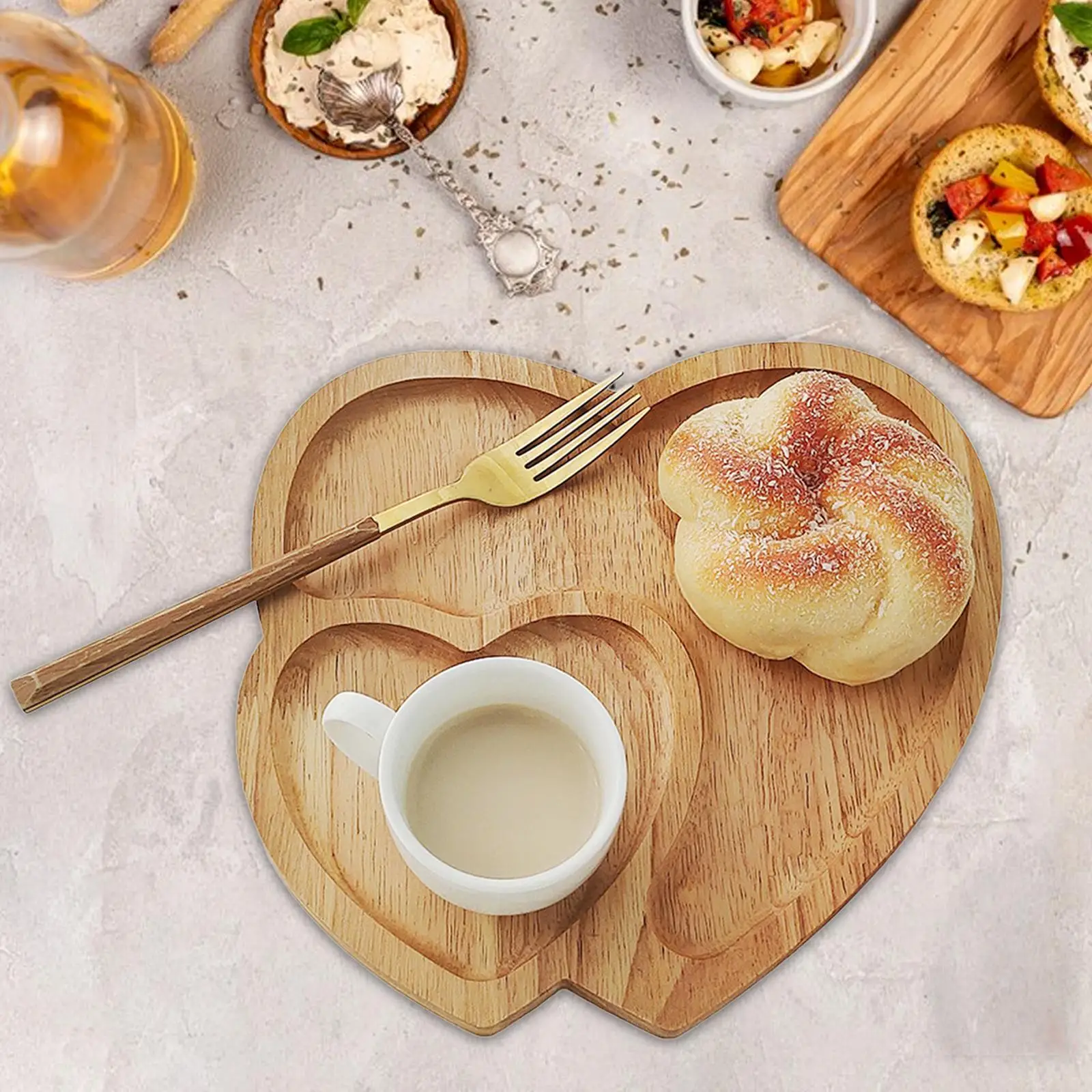Heart Serving Tray Snack Serving Tray for Snacks, Cookies, Fruits Cheese