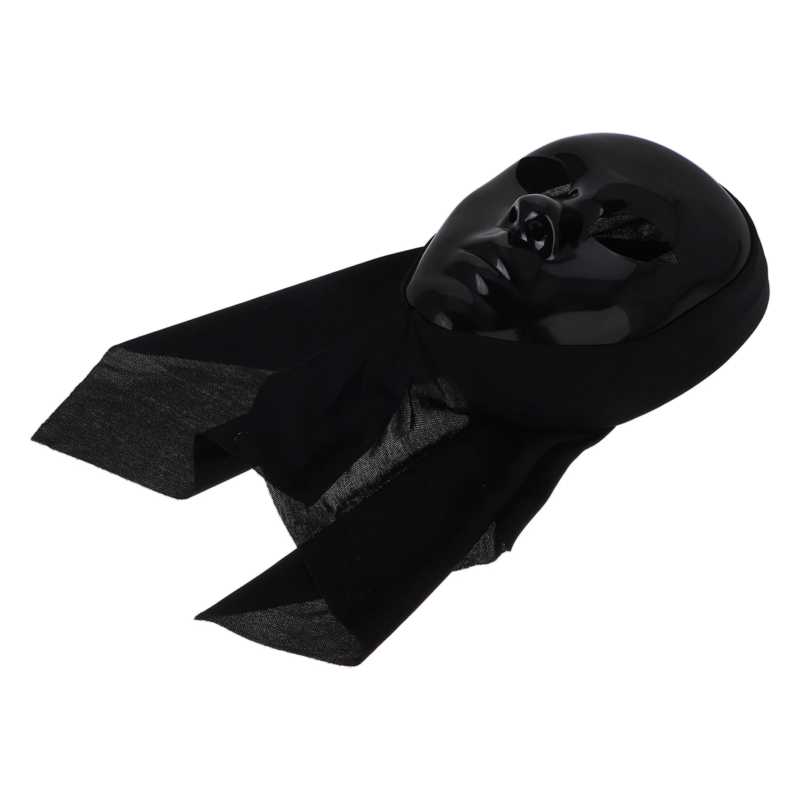 

Black Full Face Halloween Party Masquerade Ball Dance Performance Costume Black For Men Women Elastic Strap Comfortable Fit