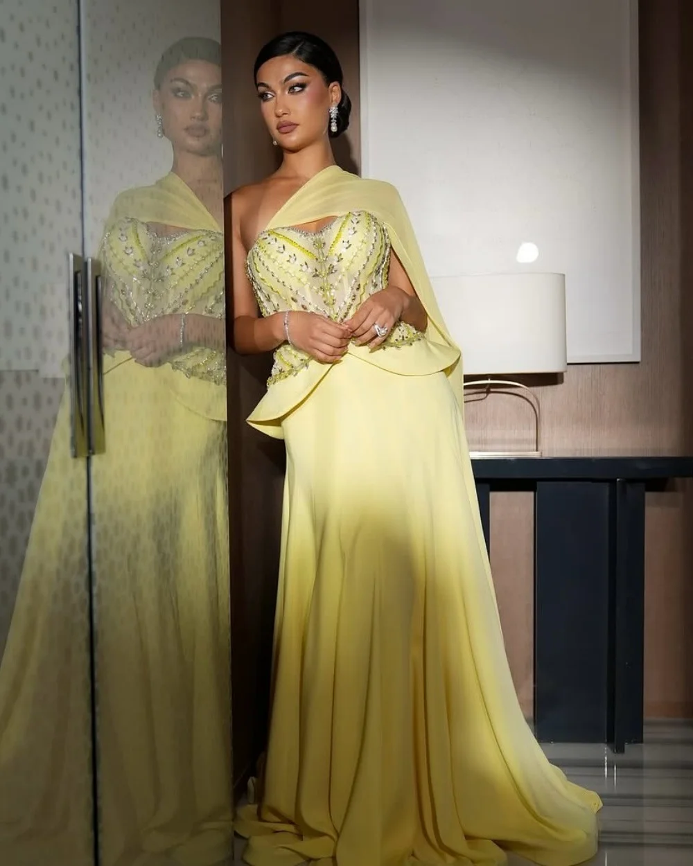 

Женское роскошное вечернее платье из джерси со стразами и вырезом в форме сердца, длиной до пола, на заказ, для случая, блестящее