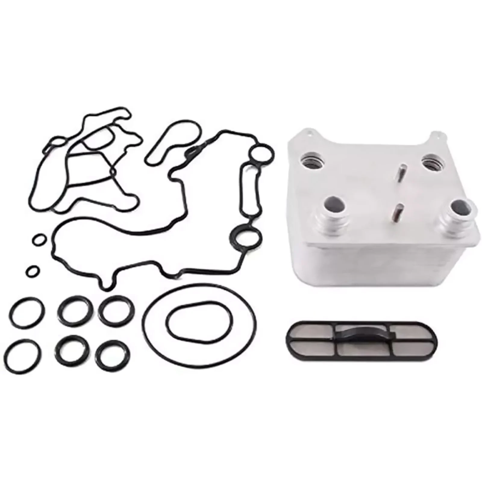 

Oil Cooler Assembly DP0049 3C3Z-6A642-CA for Ford 6.0L Powerstroke Diesel F-Series Excursion 2003-2010 Heavy Duty Upgraded