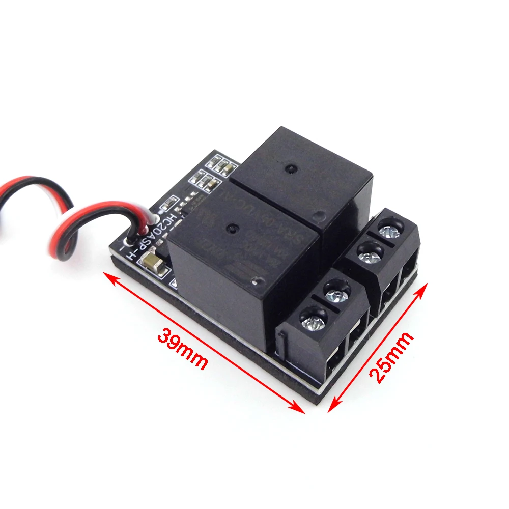 Interruttore di controllo del ricevitore PWM modello RC 5-10V relè 20A a a 2 vie per pompa dell\'acqua marina per barche RC RC telecamera FPV per