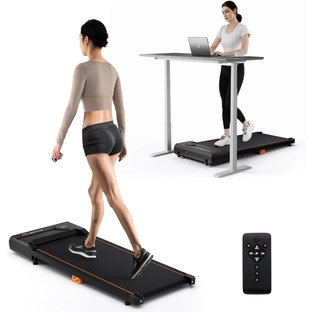 وسادة المشي، سعة 340 رطل تحت جهاز المشي المكتبي مع جهاز تحكم عن بعد، شاشة LED، 12 برنامجًا محددًا مسبقًا، طواحين مشي محمولة #1