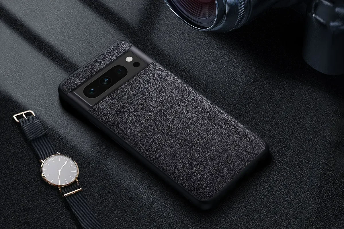 Premium Luxury leather Phone Case for Google Pixel 8 7 6 Pro 8A 7A 6A 5 5A 4A 4 XL 5G Retro Business Style Solid color cover