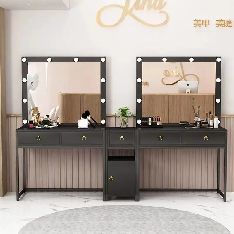 

Internet celebrity photo studio dressing table, wedding dressing shop, lighted makeup, professional makeup artist, beauty salon