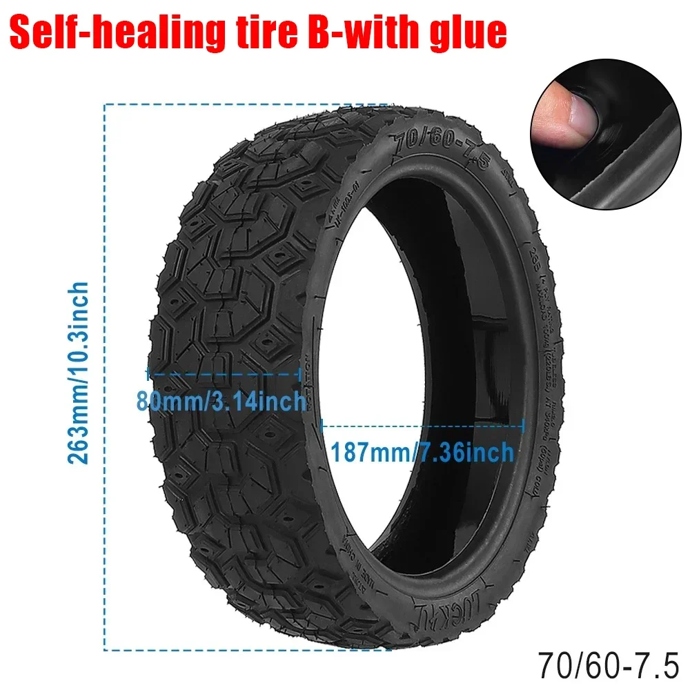 11 Zoll 70/60-7.5 Reifen für Ninebot Max G3 ZT3 ZT3Pro Vakuumreifen Selbstversiegelnder Reifen Vollgummireifen Roller-Zubehör Selbstheilend – Detail 38