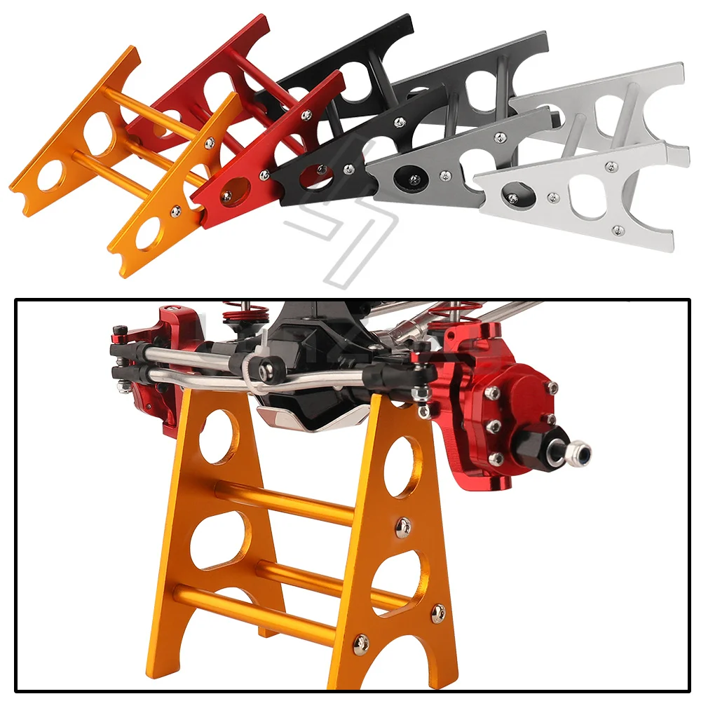 Aluminum RC Repair Stand Workstation Display Holder Heavy Duty for 1/8 1/10 RC Crawler Truck Buggy 2Pcs Maintenance Tools