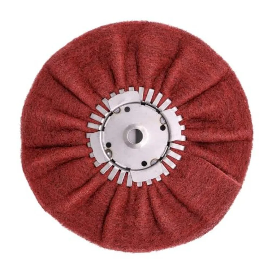 

Satin Airway for Metal Finishing On High Speed Right Angle Grinder up to 3000 RPM Very Fine Maroon Finishes Like 320-400 Grit b