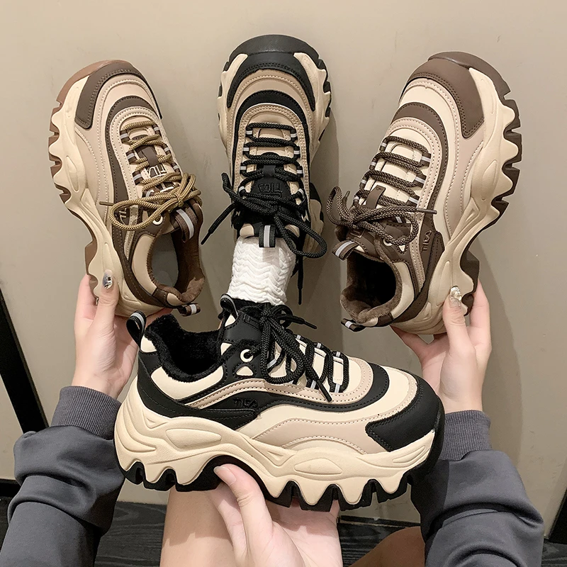 Women's Fashion Sneakers Spring Autumn New Outdoor Running Shoes Anti-skid Wear-resistant Casual Shoes Platform Sneaker Shoes