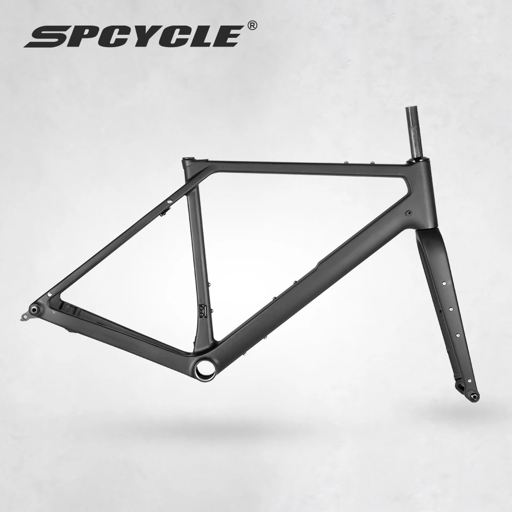 Spcycle Aero Carbon Gravel Bike Frame Semi-integrated cable 700x47C UDH Hanger T47 Thread BB Speed ​​Gravel Bicycle Frameset