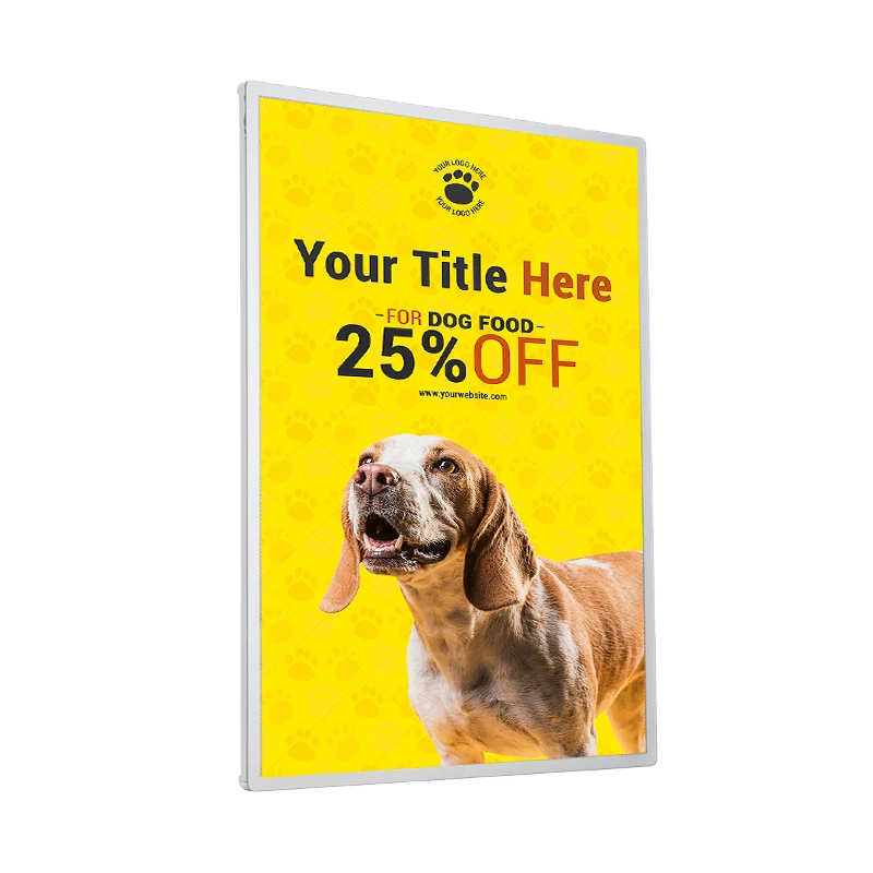 Retail Store Restaurant Cinema A1/A2/A3/A4 Custom Light Box Billboard Signage Advertising Light Emitting Diode Light Box Poster