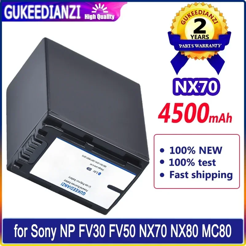 

Аккумуляторная батарея 4500 мАч для Sony NP FV30 FV50 FV60 FV70 PXW Z90 X70 NEX-VG30E HXR NX70 NX80 MC80, аккумуляторы для мобильных телефонов