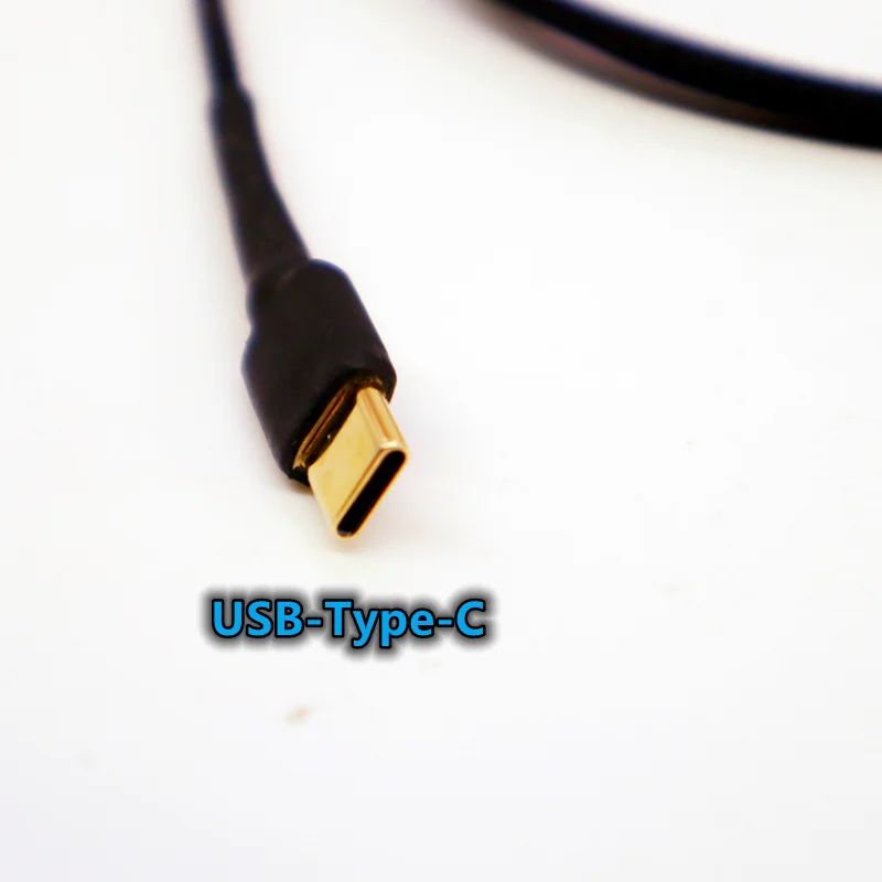 GX16-2 to USB Type-C DC cable Copper Upgrade linear power silver plated version